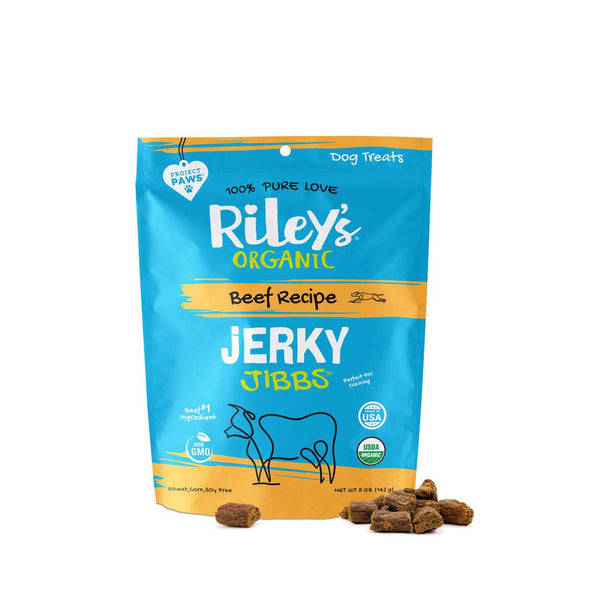 Riley's Organic Beef Jerky Jibbs 5oz./8 bx.