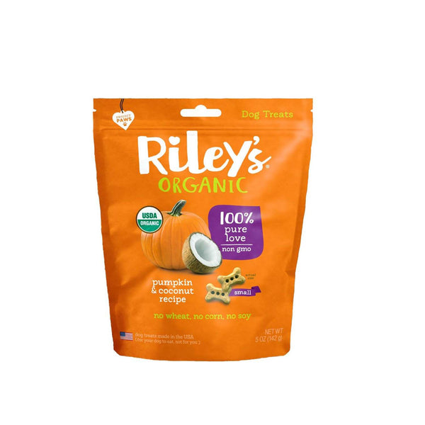 Riley's Organic Pumpkin & Coconut Biscuits 5 oz./6 bx.